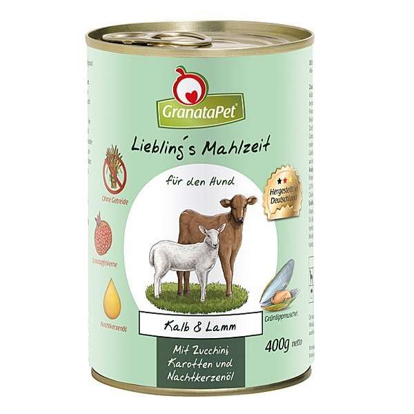 GranataPet Liebling's mahlzeit Kalf en lam 400 g, 800 g
