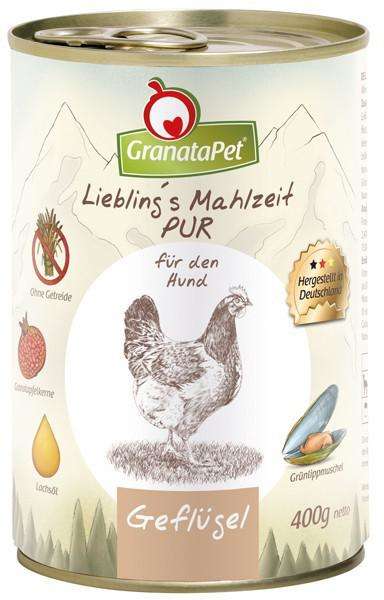 Liebling's Mahlzeit PUR Poultry from GranataPet 800 g, 400 g buy online