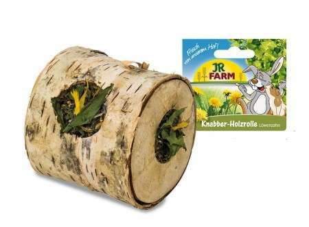 JR Farm Dandelion Nibbler Wooden Roll 100 g