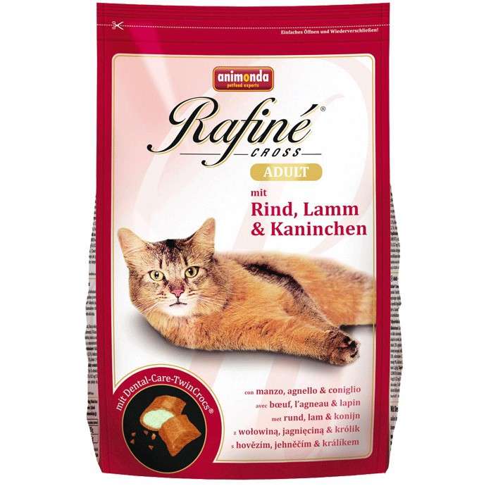Animonda Rafiné Cross Adult Carne de Vaca, Cordero y Conejo 15 kg, 1.5 kg, 400 g