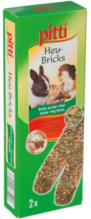 Pitti Hay bricks for rodents 2 Stuk