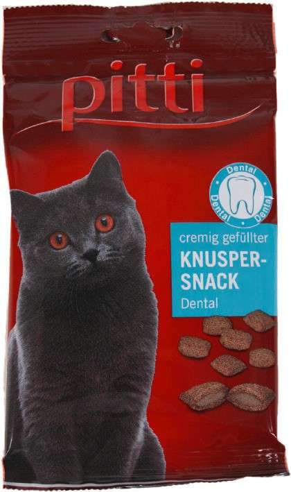 Pitti Golosinas crujientes rellenas de crema Snack Dental 50 g