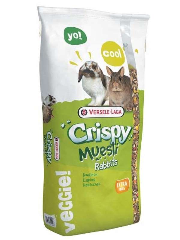 Versele Laga Crispy Muesli-Rabbits (Alimento compuesto para Conejo Enano) 2.75 kg, 1 kg
