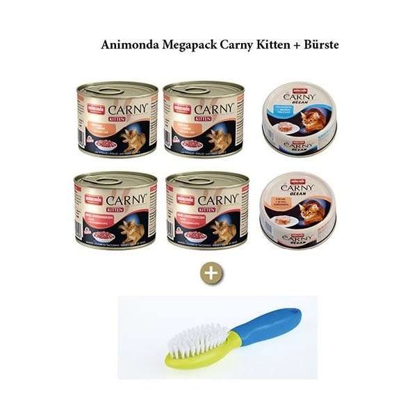 Animonda Carny Kitten Paquete + Cepillo Gratis 1.5 kg
