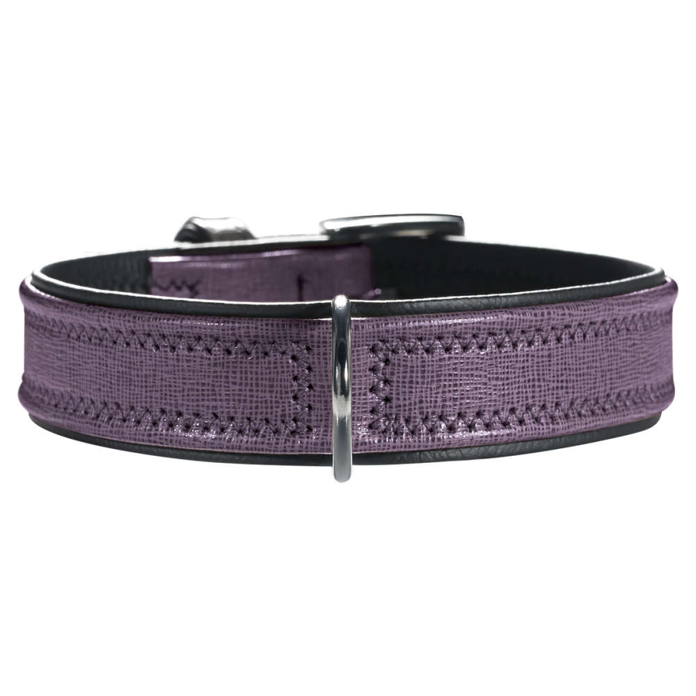 Hunter Halsband Linum Pruim / Zwart 37-43x2.9 cm met korting aantrekkelijk en goedkoop kopen