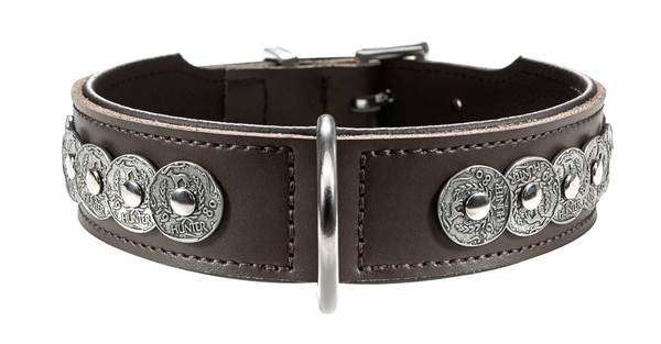 Hunter Halsband Basic Rom Donker-Bruin 36-41x3.3 cm met korting aantrekkelijk en goedkoop kopen