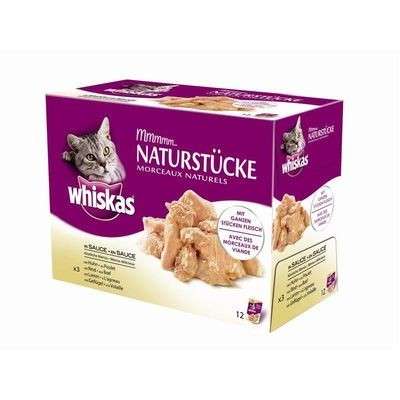 Whiskas 12es MP Deliciosos Menús con Carne en Salsa 12x85 g