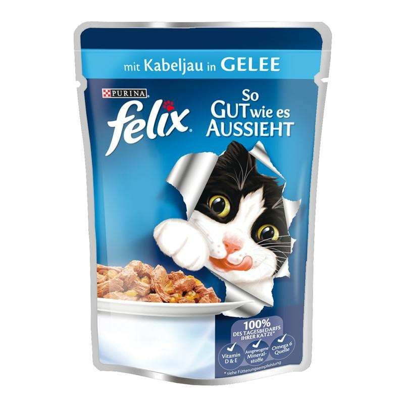 As good as it looks with Cod in Jelly by Felix 20x100 g buy online