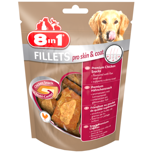 8in1 Fillets Pro Skin and Coat S 80 g kjøp billig med rabatt