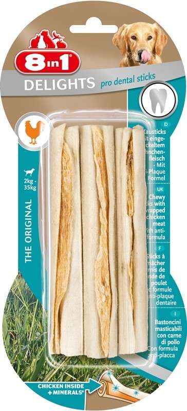 8in1 Dental Delights Sticks 3 Stuk