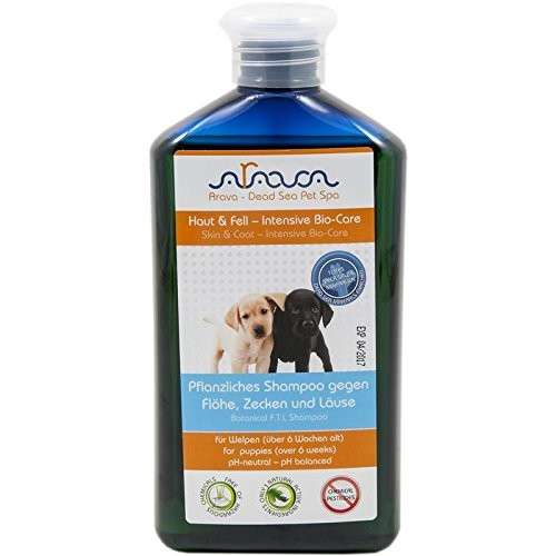 Arava Honden Kruidenshampoo Tegen Vlooien, Teken en Vlooien voor Pups 400 ml