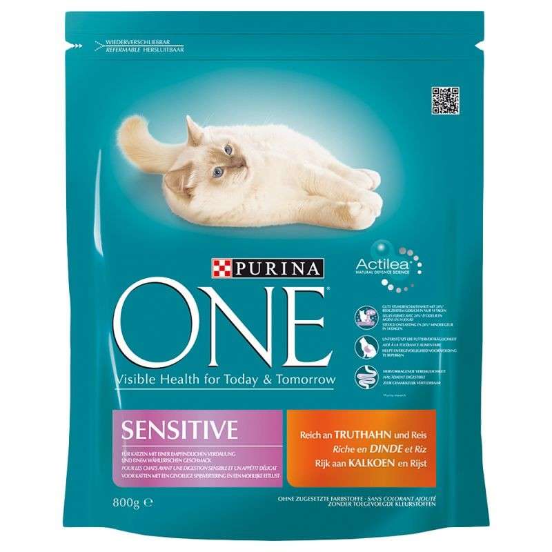Purina ONE Sensitive 8x800 g, 6x1.50 kg