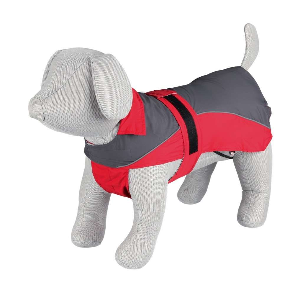Trixie Regenjas Lorient, rood/grijs 55 cm met korting aantrekkelijk en goedkoop kopen