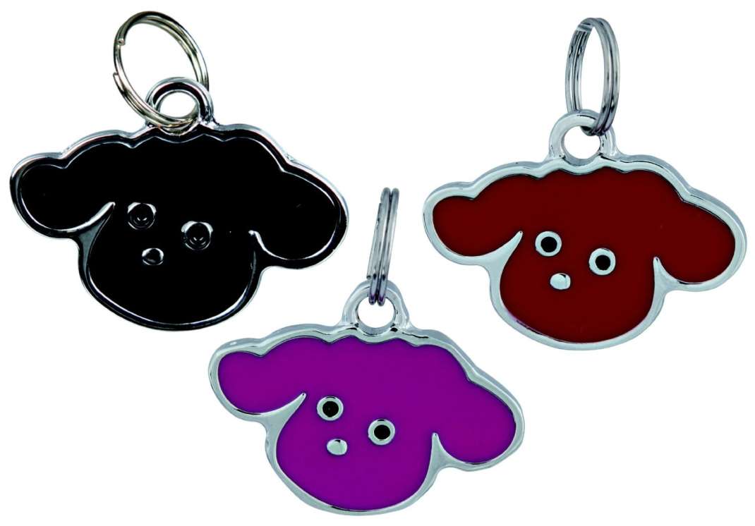 Trixie Adresplaatje Hondje, honden hoofd, 35 x 20 mm met korting aantrekkelijk en goedkoop kopen