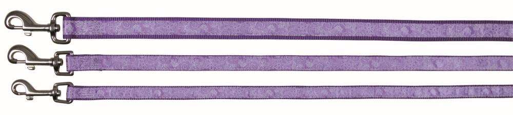 Trixie Impression Leash Flower Power, Violet 100x2.5 cm kjøp billig med rabatt