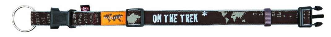 Trixie Halsband Modern Art On the Trek Bruin 40-65x2.5 cm met korting aantrekkelijk en goedkoop kopen