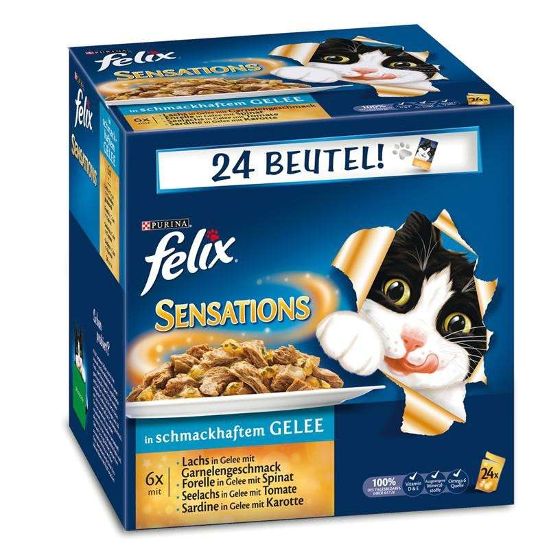 Felix Multipack Sensations mit Fisch in Gelee 24x100 g günstig kaufen