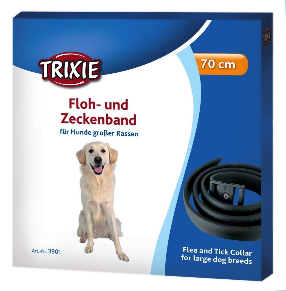 Trixie Floh- und Zeckenband, schwarz 70 cm