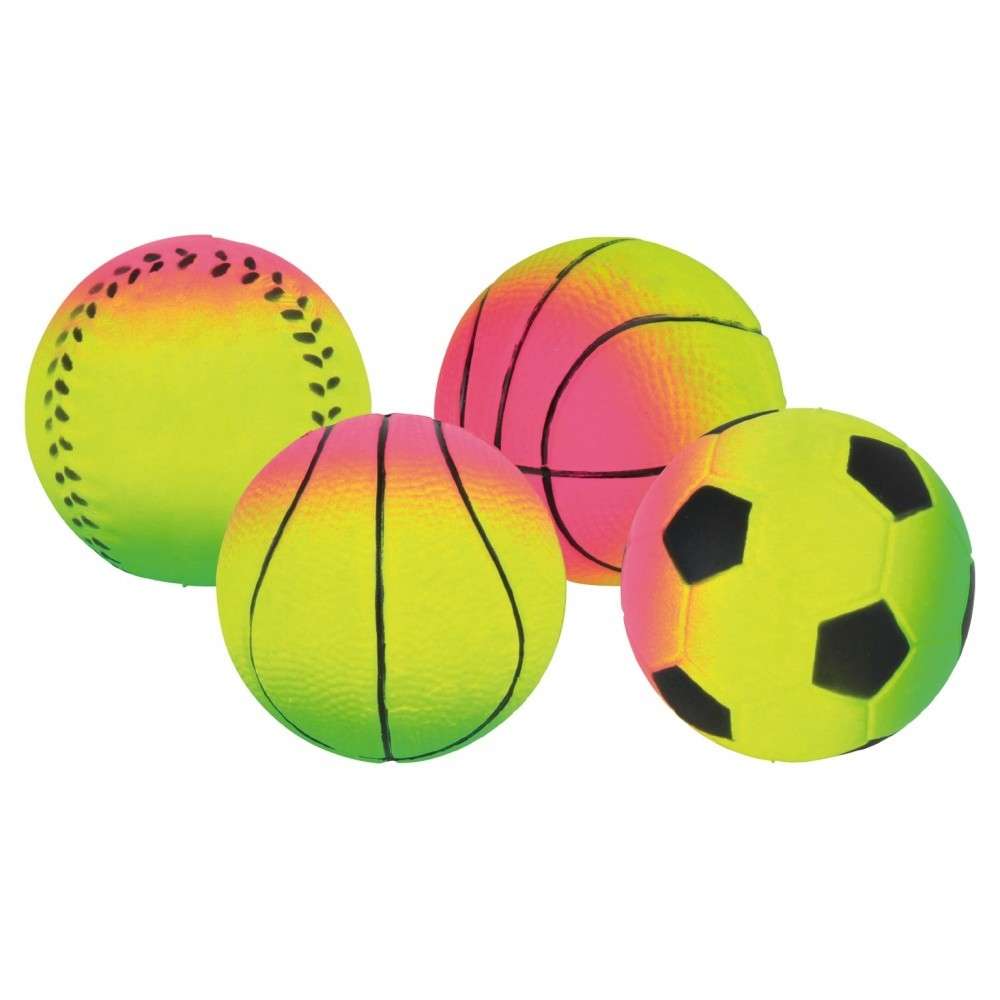 Trixie Neon Ballen, zacht rubber 24 Pieces met korting aantrekkelijk en goedkoop kopen