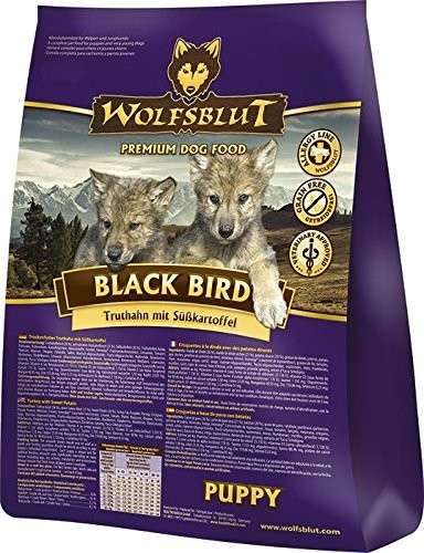 Wolfsblut Black Bird Puppy Kalkoen en zoete Aardappelen 15 kg, 2 kg, 500 g, 7.50 kg