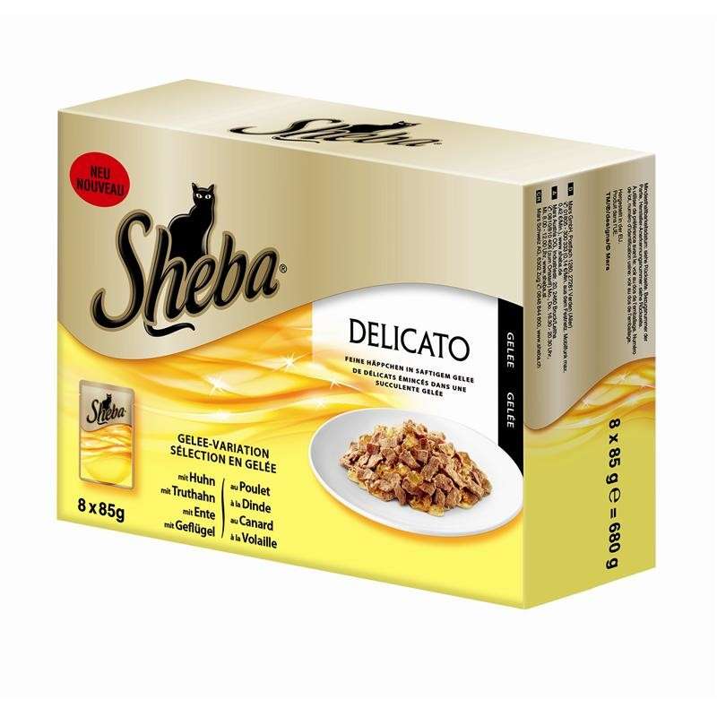 Sheba Delicato Gelé-variationer 8x85 g