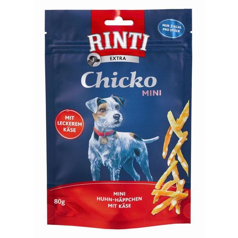 Rinti Extra Chicko Mini Huhn & Käse 80 g bei Zoobio.at
