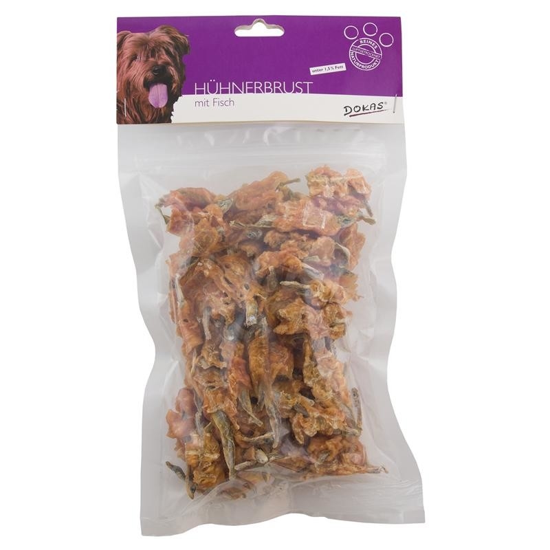 Dokas Hondensnack Kipfilet met Vis 6x250 g