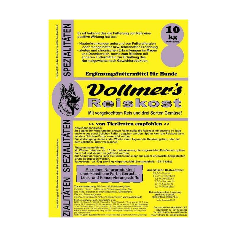 Vollmer's Alimento de Arroz 5 kg, 10 kg Compre a bom preço com desconto
