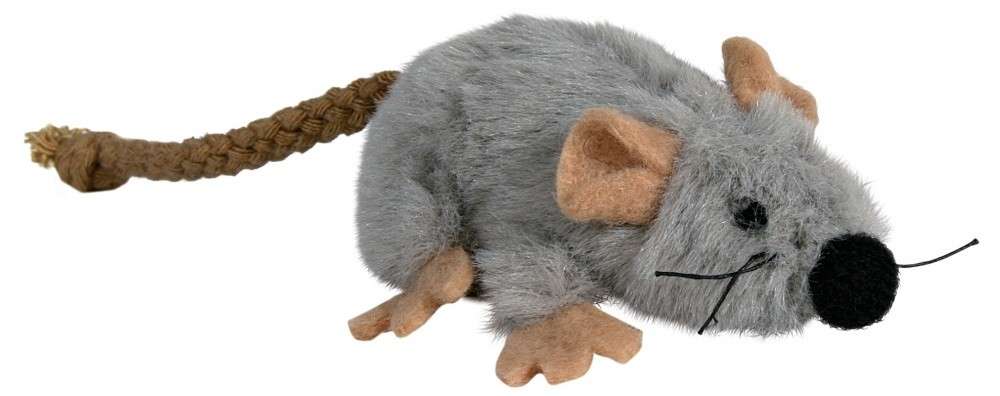 Trixie Pluche Muis Grijs 7 cm met korting aantrekkelijk en goedkoop kopen