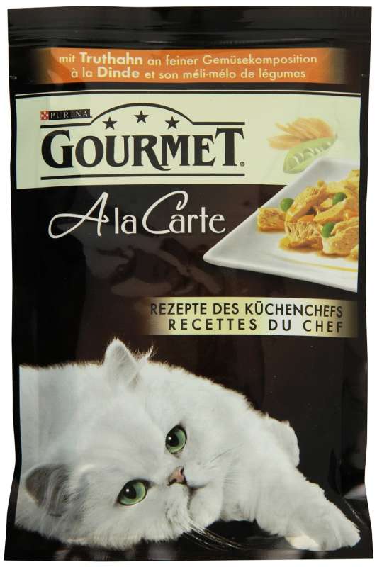 Purina Gourmet A la Carte med Kalkun på fine Grøntsager sammensætning 85 g