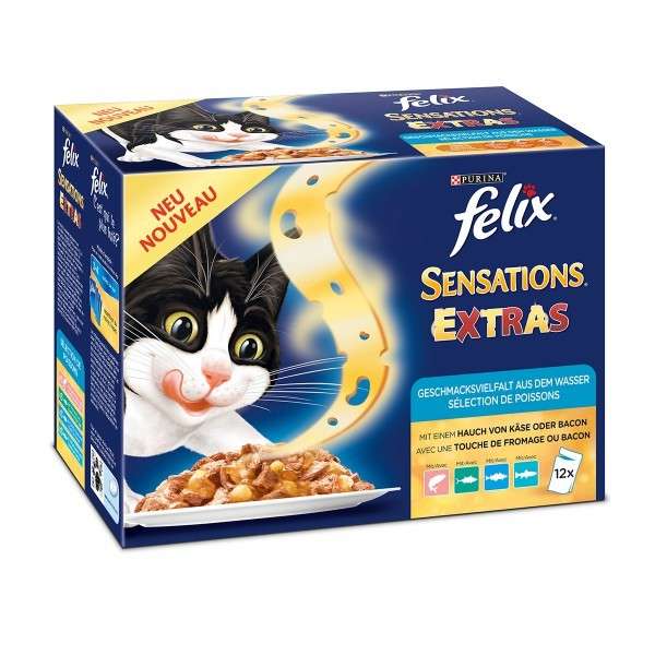 Felix Sensations Extras Fish Selection 12x100 g Wet cat food