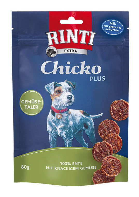 Rinti Extra Chicko Plus Groenten Munten met Eend 80 g