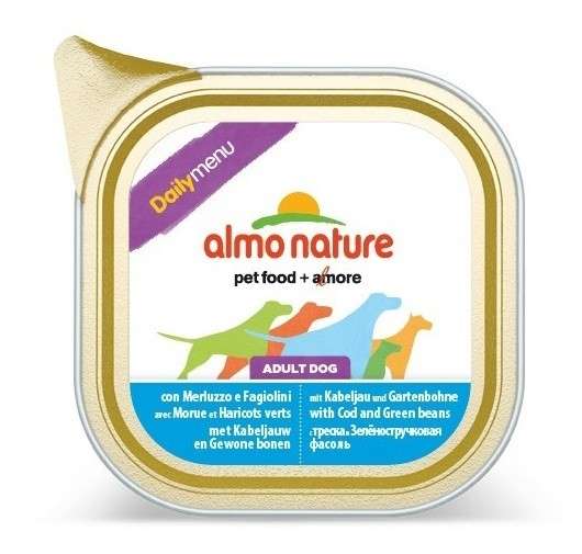 Almo Nature DailyMenu Adult Dog Kabeljau und Grüne Bohnen 100 g Hunde