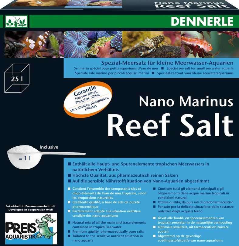 Dennerle Nano Marinus Reef Salt 1 kg met korting aantrekkelijk en goedkoop kopen