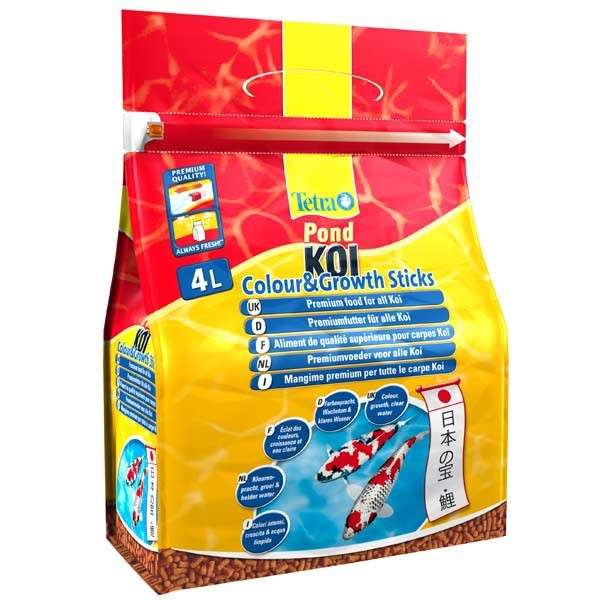 Tetra Pond Koi Sticks Colour & Growth 4 l met korting aantrekkelijk en goedkoop kopen