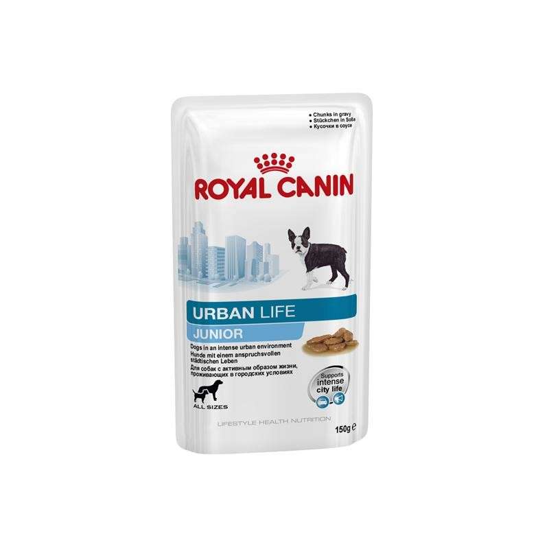 Royal Canin Lifestyle Health Nutrition - Urban Life Junior Kastikkeessa 150 g