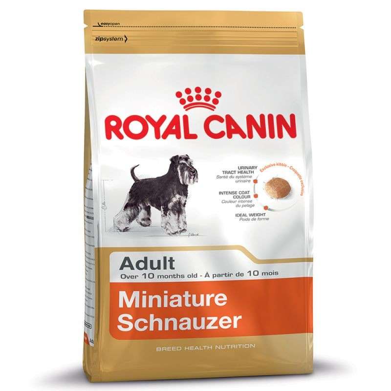 Royal Canin Breed Health Nutrition Miniature Schnauzer Adult 3 kg, 500 g kjøp billig med rabatt