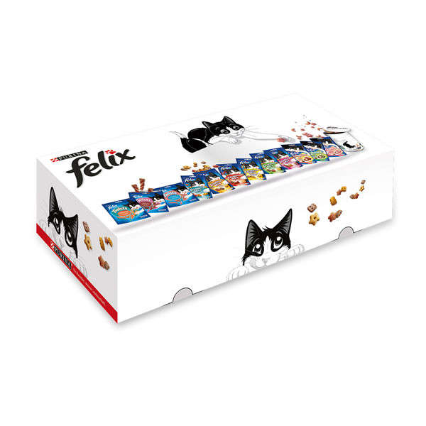 Felix Snacks Promotion Box (12 Snacks + Blik) 645 g