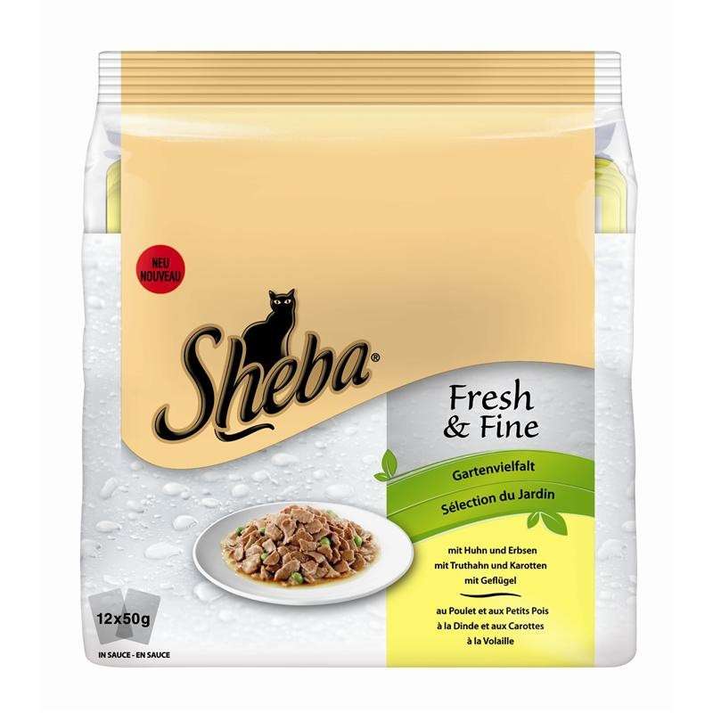 Sheba Multipack Fresh & Fine, Køkkenhave-variationer 12x50 g