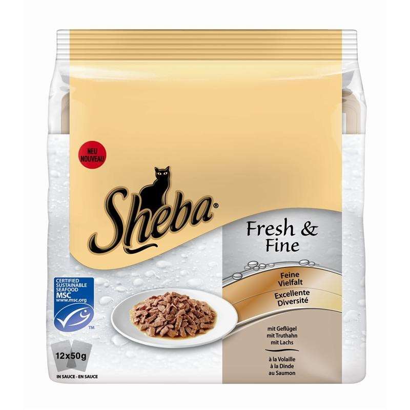 Sheba Fresh Fine Selezione Delicata In Multipack 12x50 G Cibo