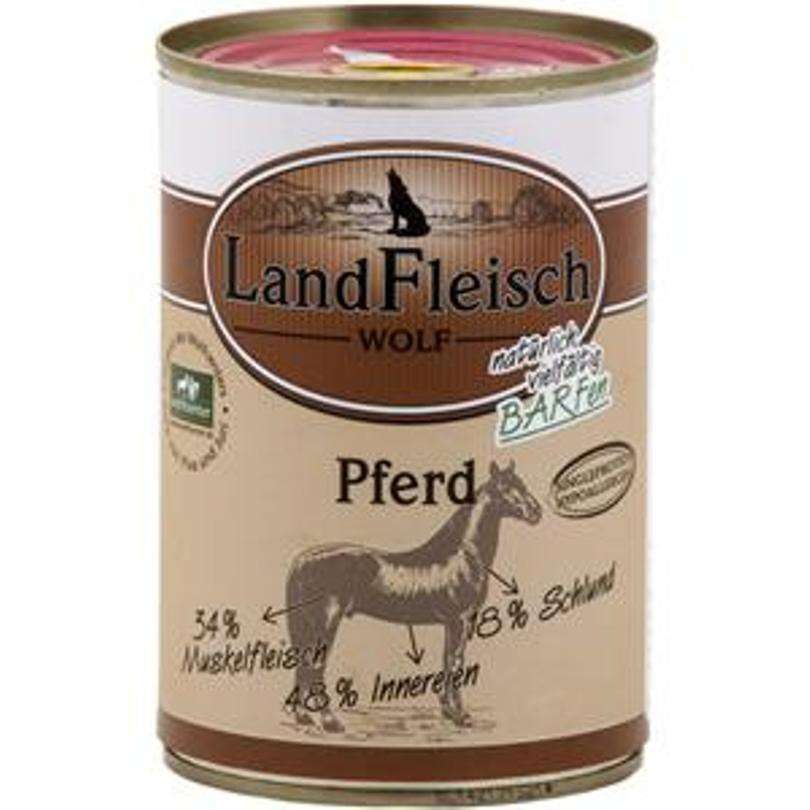 Landfleisch Wolf Sensitive 100% Paard Blikje 400 g