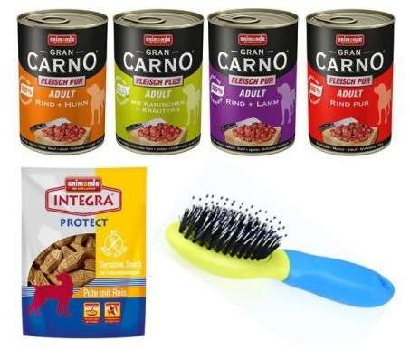 Animonda GranCarno Adultmix & Sensitive Snack & Sepillo Gratis 4x400 g