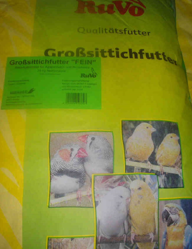 Ruvo Large Parakeet Food fine 10 kg køb rimeligt og favoribelt med rabat