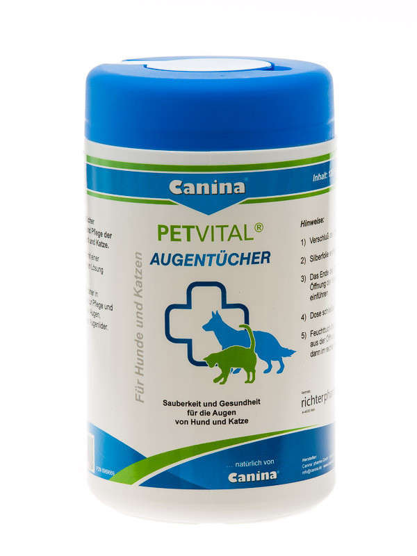 Petvital Eye Tissues af Canina Pharma køb rimeligt og favoribelt med rabat