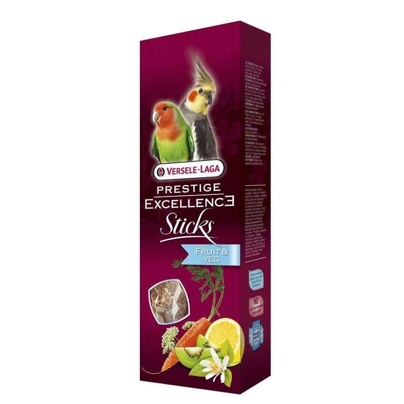 Versele Laga Prestige Excellence Sticks Grote Parkieten Fruit & Veg 120 g