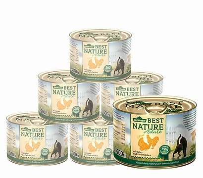 Best Nature Aves de corral con hígado y copos 400 g, 200 g