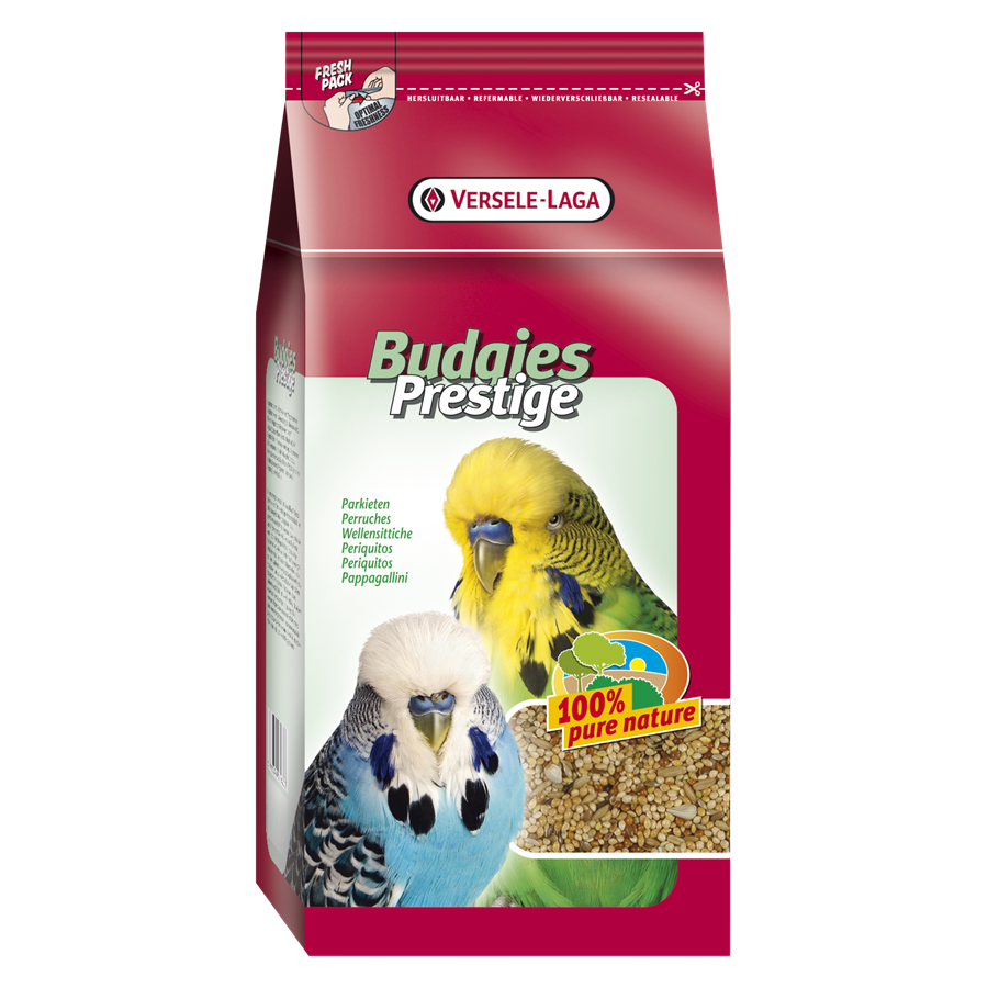 Versele Laga Prestige Budgie Standard Food 500 g, 4 kg, 20 kg, 1 kg kjøp billig med rabatt