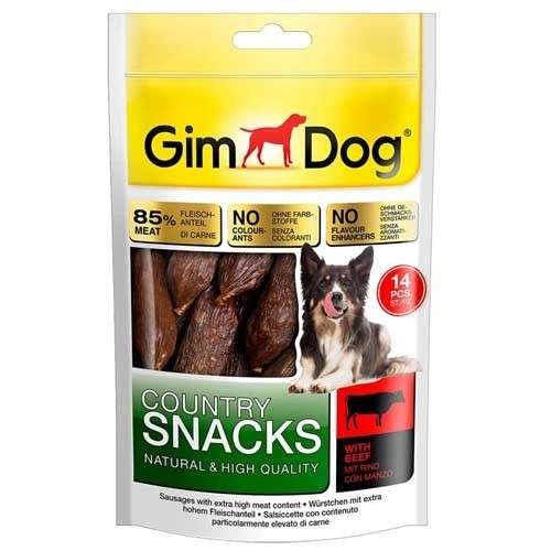 GimDog Country Snacks worst met rundvlees 105 g