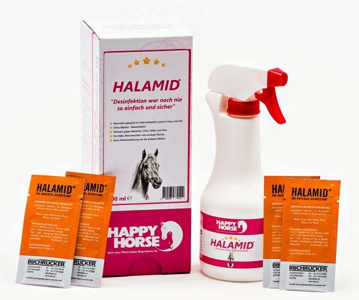 Happy Horse Halamid Desinfektion mit Sprühflasche