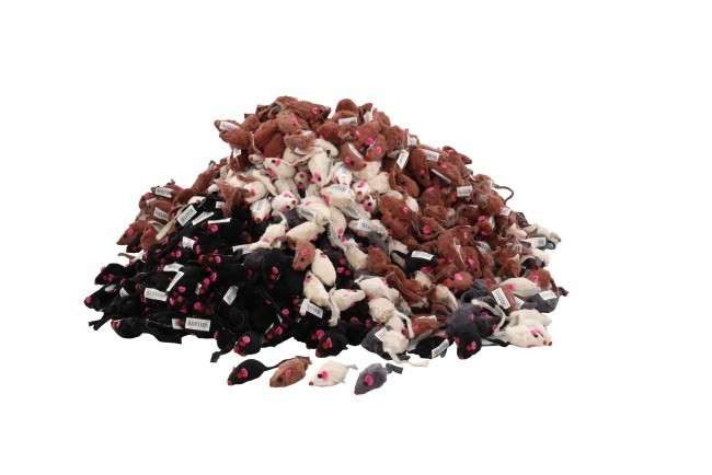 Europet-Bernina Ratón de Piel Natural con Campana 5 cm